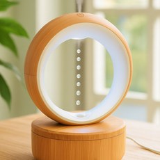 머레이 무중력 물방울 물멍 LED 초음파 가습기 680ML 무드등, 우드, G0001060997