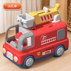 模擬醫生救護車玩具, 消防主題 模擬過家家 / 模擬音效 電池套裝, 1個
