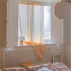 몽헤브 빈티지 스트라이프 피치 커튼 3size