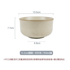 ORIGIN POINT Thomas系列 陶瓷麵碗, 1個