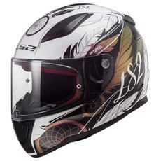 LS2 Helmets Rapid II 풀 페이스 오토바이 헬멧(매트 블랙 - XL) 그외 각종 319730, Small, 드림캐처 카멜레온/화이트