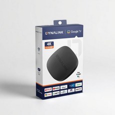 DYNALINK Google TV 4K超高畫質電視盒，支援Netflix、YouTube、Disney+等多種影音平台，享受家庭影院級體驗, 1個, DL-GT36