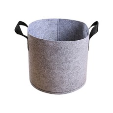 손잡이가 있는 패브릭 재배 가방 패브릭 식물 화분 야채와 꽃을 쉽게 운반하는 데 적합한 즙이 많은 성장 가방, 회색, 12갤런