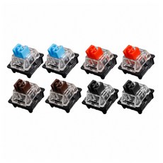 (ABKO) 기계식 축교환스위치 Hacker Quick SWAP용 오테뮤 청축/갈축/적축/흑축 (1Set-8개(축별 2개)), 단일 모델명/품번, 1개