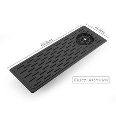 吧臺嵌入式洗杯神器商用高壓自動洗杯器奶茶店桌麵水槽按壓洗杯器三孔水槽, FC-25大號洗杯器-長孔(黑色)