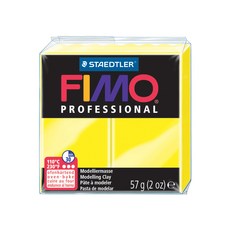 Staedtler Fimo Professional Oven Hardening Modelling Clay 57G Lemon Yellow, 담황색, 56.7g