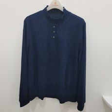 [행복한백화점][올포유]겨울 여성 에리셔링 레이스 티셔츠(네이비 핑크) ALTHN--9311