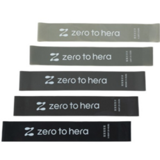 제로투히어로 제로투헤라 루프밴드 라텍스 탄성 운동 고무 밴드 5종 세트, Mix Color, 1세트