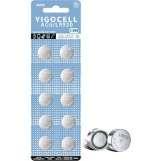 YIGOCELL AG6 SR920SW 371 370 배터리 1.5V 버튼 셀 워치 배터리10팩
