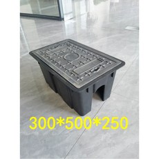 수도 계량기함 보호통 양수기 미터기 PE 카바 덮개 급수전, 1개, 300x500x250mm