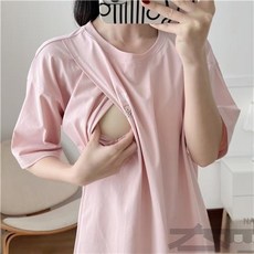 嘉義出貨 哺乳衣 哺乳t恤 側掀式哺乳口 外出哺乳衣 孕婦裝 哺乳上衣 夏季 側開口外出短袖產后夏裝時尚喂奶衣辣媽款