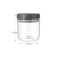 LISSA 玻璃儲物罐 尺寸 9.93cm x 11.75cm, 1個, 500ml