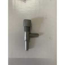 一心 水族 空氣調節閥 藍/黑色 打氣機調節閥 出氣量調節開關 魚缸空氣幫浦出氣調節 水族周邊 配件, 1個, 亮光灰L型調節閥
