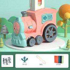 도미노 트레인 퍼즐 자동 빌딩 블록 자동차 소년 장난감 기차, 배터리 포함, 1개