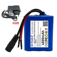 새로운 12V 4000mAh 3S1P 보호 플레이트12V 4Ah 배터리 팩 18650 리튬 이온 DC 슈퍼 충전식 + 1A, 01 1PCS