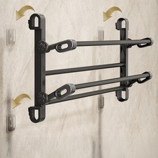 베루도라 접이식 부착형 벽걸이 신발장 정리대 거치대 2단, 1개, 50cm