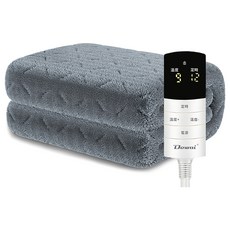 Dowai 多偉 微電腦石墨烯單人電熱毯，具備一鍵除蟎功能與九段溫控，支援可水洗設計及定時功能, 80 x 160cm