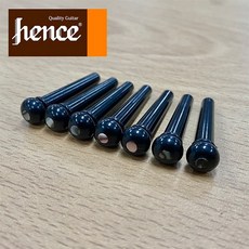 Hence - ABS 통기타 브릿지핀 Black (7개 세트), 1개