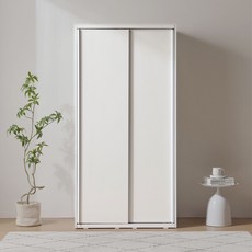 파로마 소이 1000 슬라이딩 옷장 행거형 YUR203, 화이트화이트