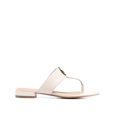 엠포리오아르마니 로고 장식 텅 스트랩 샌들