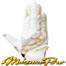 미즈노 프로 야구 수비장갑 좌투 화이트골드 S M L Mizuno 1EJED31101FRWG, 1개