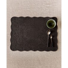 자라홈 브랜드관 퀼티드 테이블매트 47201023700, 40 x 55 cm, 브라운