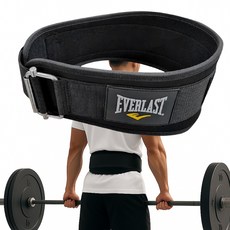 에버라스트 파워락 리프팅 벨트 (이중 버클 폼코어 허리보호대), 290g, 블랙