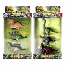 공룡 풀백카 3p 세트 선택형 화석 장난감 트럭 자동차 액세서리 어린이 놀이 캐릭터 블록, A세트