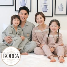 국산 스트라이프 패밀리 잠옷 스티차(24F606-506)