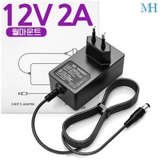 명호전자 12V2A 아답터 벽걸이형(TY1200200KImn) DC 12V 2A 어댑터, TY1200200KImn, 1개