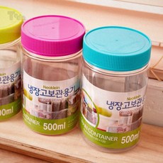 잡곡보관용기 네오 냉장고보관용기 500ml 랜덤