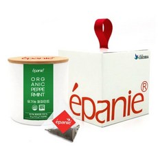 에빠니 유기농 허브차 페퍼민트 지관 선물세트, 1.5g, 5개, 10개입
