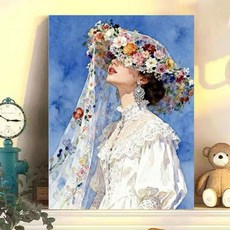 드레스특집 DIY 그림그리기 유화세트 명화그리기 (30x40cm), 1세트, 드레스07