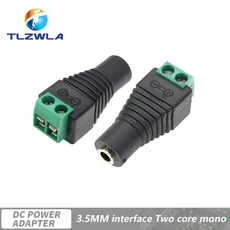 이어폰 오디오 잭 3.5mm 커넥터 스테레오 어댑터 RCA 오디오 모노 채널 플러그-나사 터미널 오디오 모노 채, 01 Section 2  F