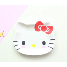 키티 마이멜로디 개구리 왕눈이 멜라민 인테리어 간식 접시, 1개