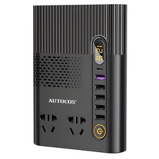 AUTOCOS QC3.0 USB 12V/24V轉220V車載逆變器 200W PD N1-3, 1個