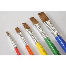 馬可威 AR1588 羊毛水彩筆 (3入組) - 水彩筆套裝 羊毛材質 平頭設計 短桿好握, 1個