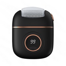 雪倫小舖 電動去腳皮機 高效去角質磨皮機(兩檔強度 充電便攜款), 黑, 電動磨腳器