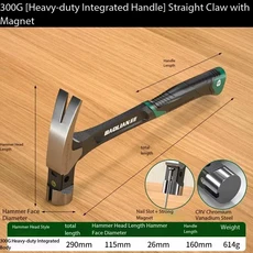직선형 자석식 가정용 양뿔 망치 고경도 수공용 일체형, 01 China Mainland, 01 Connected 300G