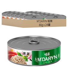 M'DARYN 喵樂 鮪魚燒 貓罐頭, 嫩雞 + 鮪魚, 80g, 24罐