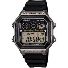 Casio 남성용 AE-1300WH-8AVCF 일루미네이터 디지털 디스플레이 쿼츠 블랙 시계 430225, Casio 남성용 AE-1300WH-8AVCF 일루미네