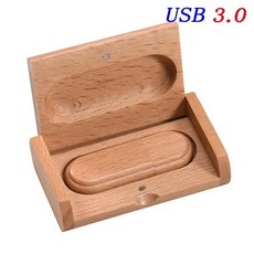 플래시 드라이브 나무 상자 펜 메모리 스틱 결혼 선물 디스크, 3. Beech with box, E. 128GB