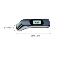 USB 충전 휴대용 비접촉 음주 측정기 디지털 LCD 디스플레이 자동 사운드 알람 Ethylotest, 01 Black, 1개