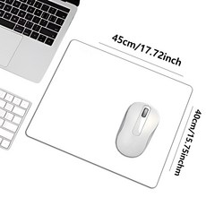 고급톤 심플 단색 마우스패드 450X400MX3MM, 1개, 화이트