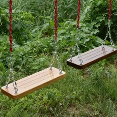 야외 나무 스윙 정원그네 체어 마당 팬션, L. m 철사슬나무판 없음 업그레이드 버전