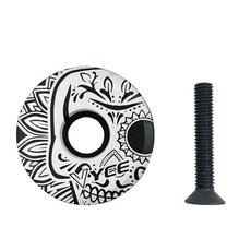 로드 바이크 스템 캡나사 튜브 프론트 포크 헤드셋 보울 커버, 1개, 1. white pattern