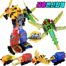 [탑프로모션]세주 벅스로봇 곤충변신합체로봇 5종선택가능, 선택5.잠자리(초록), 1개