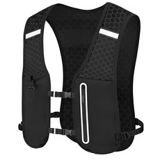 Briturn 초경량 러닝백 러닝조끼, 블랙, 1개