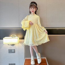 AC2550 여아 키즈 주니어 유아동 봄 가을 간절기 코튼 면혼방 라운드넥 긴팔 셔링 플라