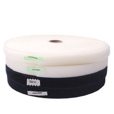 비접착형벨크로테이프암수세트-15mm 1y, 검정, 1개